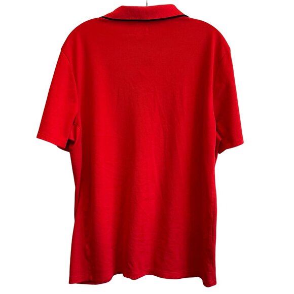 Fila Mens Stay the Course Athletic Fit Red Golf Polo - Size XL - Picture 5 of 7